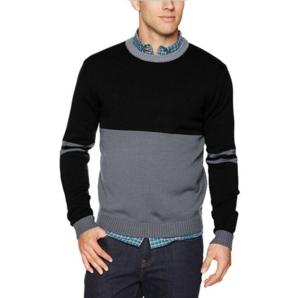 Mountain Khakis POW XVIII Knit Merino Wool Crew Sweater Mens Small Black